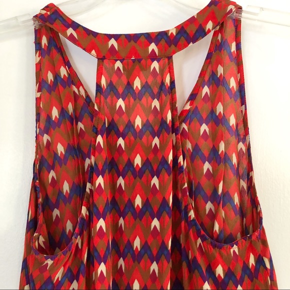 Lucky Brand Funky Geometric Print Tank Blouse - Picture 4 of 8
